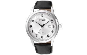 CITIZEN Часы Ecology Drive Collection Solar Quartz Movement Cow Leather Strap Watch Men's Watch White Dial AW1231 07A