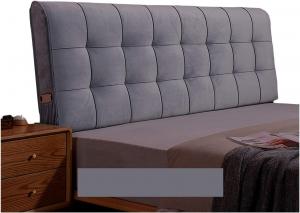 Подушка-подголовник для кровати LIANGJUN, мягкий чехол, большая подушка для спины, наполнитель из губки, чехол из сверхтонкого волокна, можно стирать, подходит для кровати без изголовья, 5 цветов. CHIAPERINI, Gray