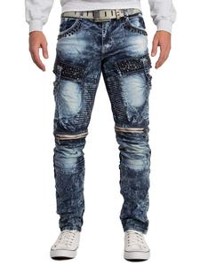 Джинсы синего цвета Cipo & Baxx