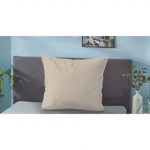 Наволочка Hermal Фланель с молнией, меланжевая оптика, двусторонняя наволочка Мягкая фланель, сертифицировано Made in Germany, уютная и мягкая, с кантом Biberna, Kitt