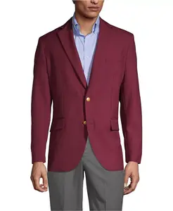 Мужской блейзер из хопсэка Lands' End, красный