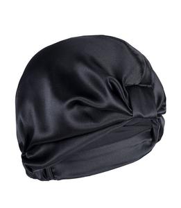 Cat &Cat Czarny тюрбан из шелковых волос, 1 шт.