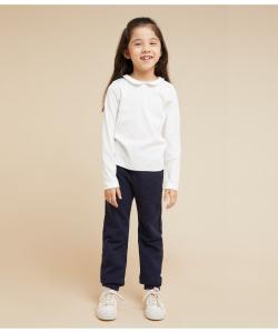 Футболка с длинными рукавами и воротником