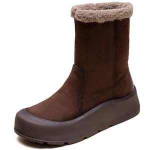 MATA Тёплые короткие зимние сапоги для женщин кофе, цвет Coffee