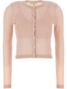 Полупрозрачный кардиган Michael Michael Kors, розовый