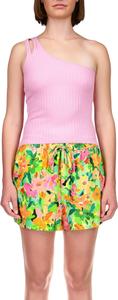 Топ Sanctuary One Shoulder Rib Tank, розовый