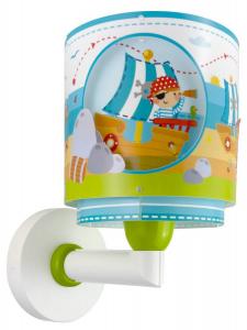 Детский настенный светильник Dalber Pirateninsel, синий - пластик - 15 x 24 x 20 см