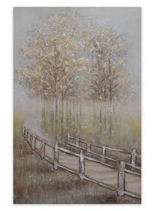 Акриловая картина ручной работы KUNSTLOFT Secret Path, коричневый