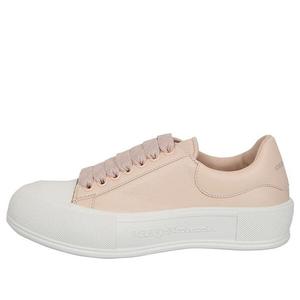 Кроссовки deck plimsoll lace-up sneakers 'peach white' Alexander Mcqueen, оранжевый