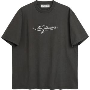 Футболка с принтом Plates OUR LEGACY, черный