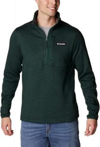 Columbia мужская толстовка Sweater Weather Half Zip, Spruce Heather/Spruce