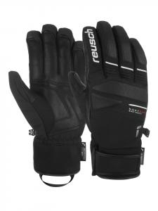 Reusch Перчатки с пальцами Thunder R-TEX XT, модель 7701, черно-белые