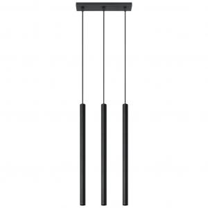 PASTELO 3 подвесной светильник черный 3xG9 12W сталь 90x5x30см Sollux Lighting