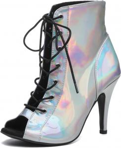 Женские танцевальные ботинки Minishion для латинских и бальных танцев, сандалии на вечерние и свадебные мероприятия