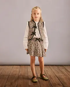 Юбка с цветочным принтом для девочки, разноцветная Coconut El Corte Inglés, черный