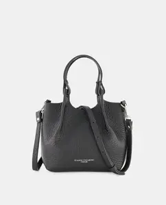 Черный хобо из воловьей кожи с ремнем на плечо Gianni Chiarini, черный