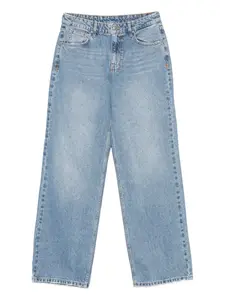 Джинсы, украшенные стразами Ksubi, синий