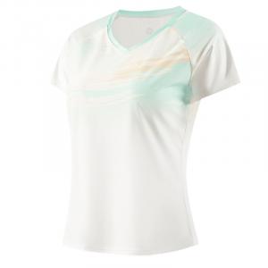 Футболка для йоги женская с V-образным вырезом 361°, swift зеленый