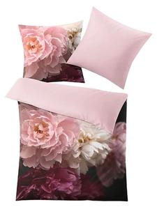 Постельное белье из сатина Rosemarie цвета бордо Kleine Wolke, 155 x 220 + 80 x 80 см