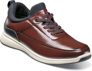 Детские слипоны Florsheim Boys Satellite Perf с эластичными шнурками (малыши/дошкольники/старшие дети), Cognac