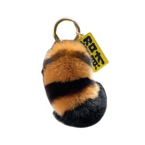 Маленький тигр лапка хвост с благоприятной табличкой милые модные брелоки куклы плюшевый подвес A little tide to play