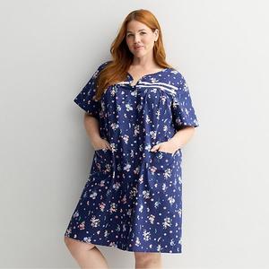 Халат для сна из тканого материала больших размеров Croft & Barrow, Wildflower Dream