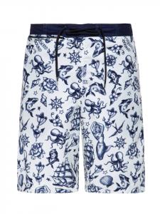 Плавки King Kerosin, олдскульное татуированное изображение, темно-синего цвета