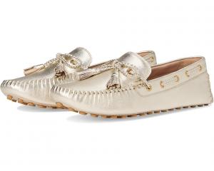 Лоферы Cole Haan Gissella Drivers, цвет Soft Gold Metallic Leather