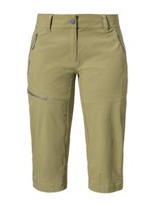 Брюки Pants Caracas2 однотонные оливкового цвета Schöffel