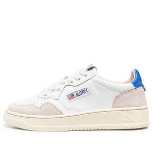 Кроссовки medalist low leather and suede 'white beige blue' Autry, белый