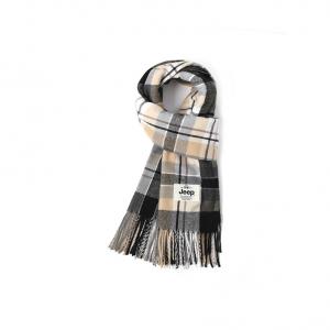 Jeep Полиэстеровый вязаный шарф унисекс, Black