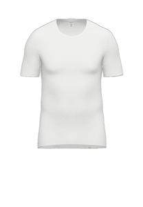 Футболка, ребристая структура, круглый вырез, мужская AMMANN, белый