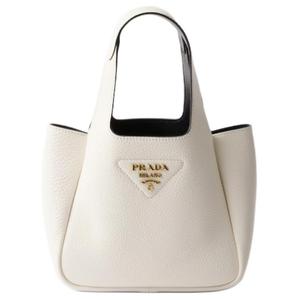 PRADA Кожаная мини сумка женская белая