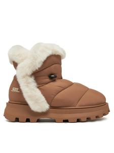 Зимние ботинки женские Steve Madden стеганые с мехом, коричневый