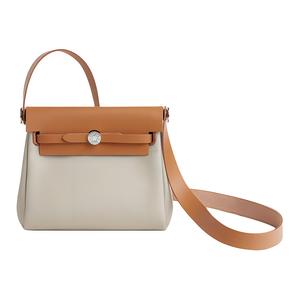 HERMES Сумка через плечо Herbag Zip Canvas с кожаными вставками