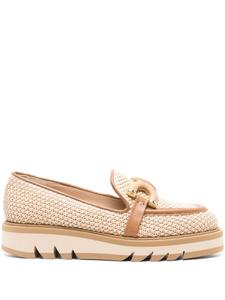 Roberto Festa плетеные лоферы Ginevra, коричневый