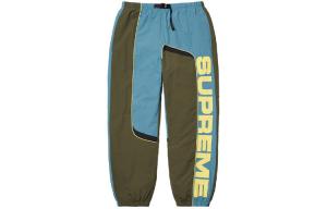 Брюки Supreme, зеленый / синий
