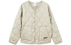 Стеганая куртка женская пятнистая голубка белый Skechers