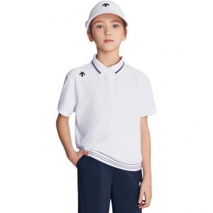 Футболка для гольфа для подростков Descente, wt-brilliant белый