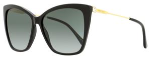 Женские солнцезащитные очки-бабочки Jimmy Choo Seba 8079O Black/Gold 58 мм