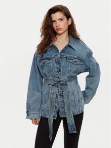 Джинсовая куртка свободного кроя Hugo, синий