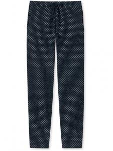 Длинные пижамные штаны mix & relax Schiesser, синий