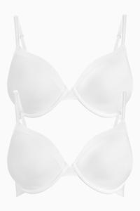 Бюстгальтеры-Футболки с легкими подкладками и полными чашками 2 шт Next, белый