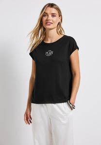 Футболка с принтом Street One, черный