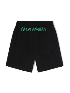 Спортивные шорты с логотипом Palm Angels Kids, черный