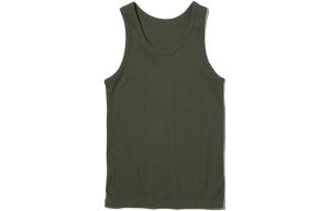 Футболка майка унисекс темно-оливковая UNIQLO