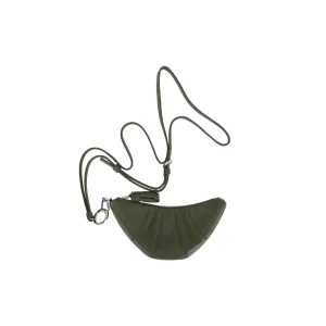 Lemaire Кожаный кошелек-бриошь для мужчин оливковый зеленый