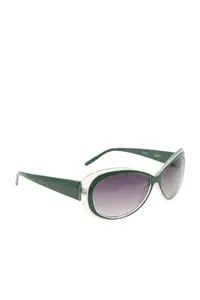 Солнцезащитные очки COLLEZIONE ALESSANDRO "Амстердам" с прозрачной оптикой, зеленый