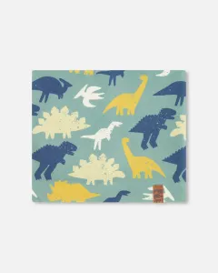 Эластичный трикотажный топ без бретелей с принтом динозавров, зеленый Deux Par Deux