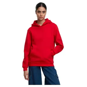 Худи Urban Classics Loose Light Brushed Fleece, красный